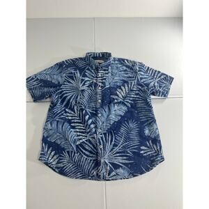 Tommy Bahama blue island floral button down shirt size XL Mens